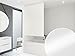 HALB-KASSETTEN DUSCHROLLO 80 cm BREIT UNI WEISS DUSCHVORHANG 80x240 cm! SHOWER ROLLO CURTAIN