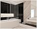 HALB-KASSETTEN DUSCHROLLO 120 cm BREIT 3D OPTIK MOSAIK TRANSPARENT DUSCHVORHANG 120x240 CM! SHOWER ROLLO CURTAIN