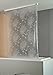 ECO-DuR 4024879000486 Kassetten Duschrollo 134 cm silber - Seerose weiß