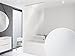 Basic DUSCHROLLO PEVA 60x240 cm 3D Optik TRANSPARENT MOSAIK! Shower Rollo Curtain!