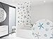 Basic DUSCHROLLO 60x240 cm DUSCHVORHANG Modell Oceanic Weiss BLAU BRAUN! Shower Rollo Curtain!