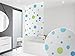 Basic DUSCHROLLO Modell Sylt 60x240 cm DUSCHVORHANG Weiss GRÜN BLAU! Shower Rollo Curtain