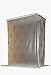 ECO-DuR 4024879002930 Kassetten ECK Duschrollo 137 x 62 cm weiß - Karo terra