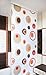 HALB-KASSETTEN DUSCHROLLO 100 cm BREIT MODELL COLORFUL DUSCHVORHANG WEISS BRAUN ROT ORANGE - SONDERMAß - SHOWER ROLLO CURTAIN!