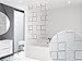 Basic DUSCHROLLO 60x240 cm Modell Quadro DUSCHVORHANG GRAU Weiss SCHWARZ! Shower Rollo Curtain