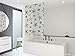 HALB-KASSETTEN DUSCHROLLO DUSCHVORHANG 60 Breite x 240 cm Höhe MODELL OCEANIC! ** WEISS BRAUN BLAU ** SHOWER ROLLO CURTAIN!