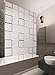 BASIC DUSCHROLLO 80x240 CM MODELL QUADRO DUSCHVORHANG GRAU WEISS SCHWARZ! SHOWER ROLLO CURTAIN
