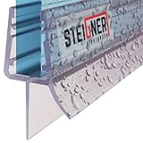 STEIGNER Duschdichtung, 80cm, Glasstärke 6/7/ 8 mm, Gerade PVC Ersatzdichtung für Dusche, UK03