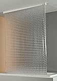 ECO-DuR 4024879002510 Kassetten Duschrollo 134 cm weiß - Kreisel