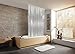 Kleine Wolke Design-Duschrollo Milky ausrollbar Vorhang